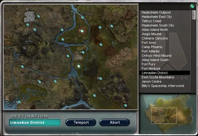 Map of Limnadian District and Surrounding Areas