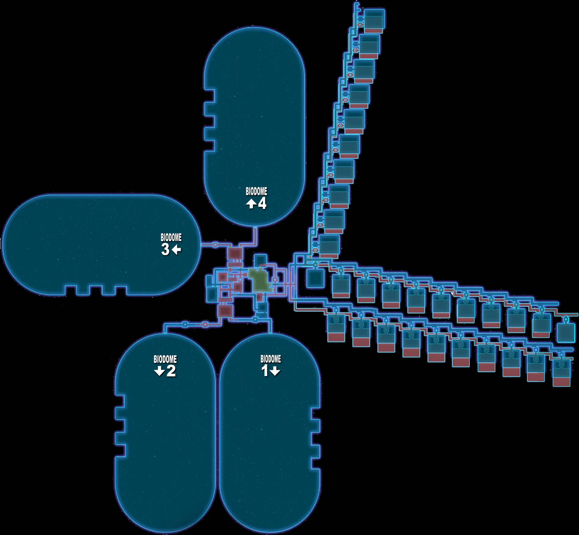 Biodome Layout and Connections
