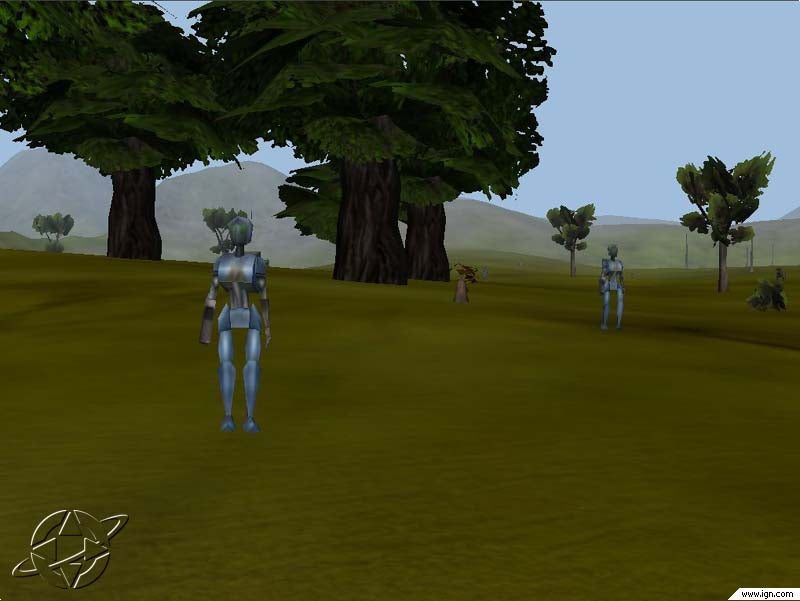 Robotic Entities in a Verdant Landscape – Entropia Universe Exploration