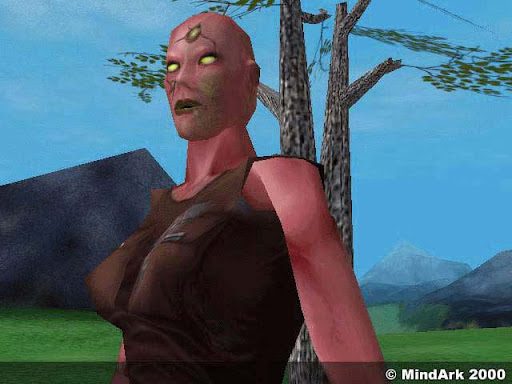 Alien Avatar in Lush Environment – Entropia Universe