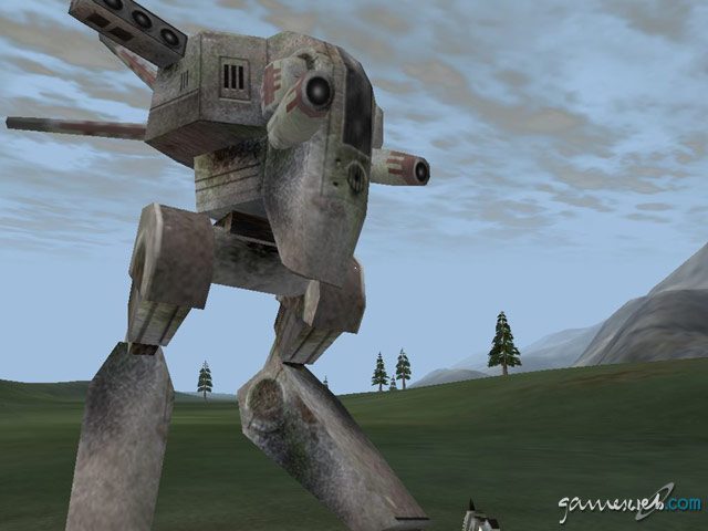 Robotic Enemy in a Verdant Landscape – Entropia Universe Exploration