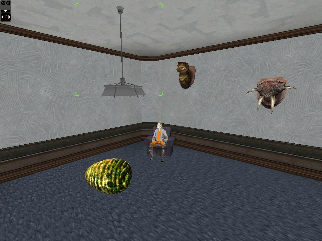 Cozy Interior with Creature Trophies – Entropia Universe Exploration