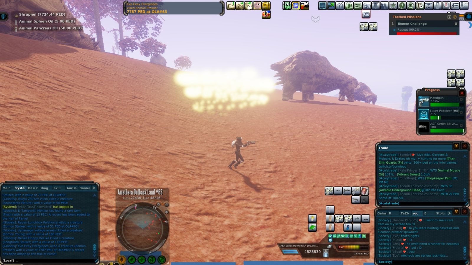 Eomon Prowler Encounter – Entropia Universe Adventure