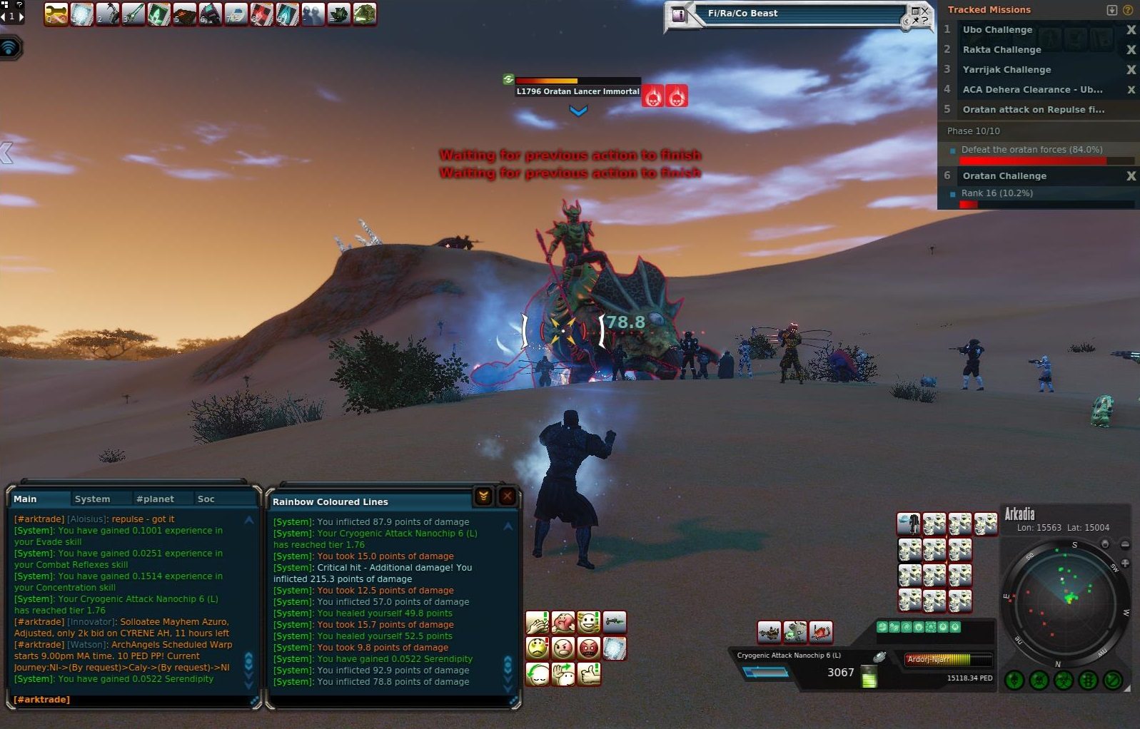 Ortan Lancer Immortal Encounter – Entropia Universe Combat Scene